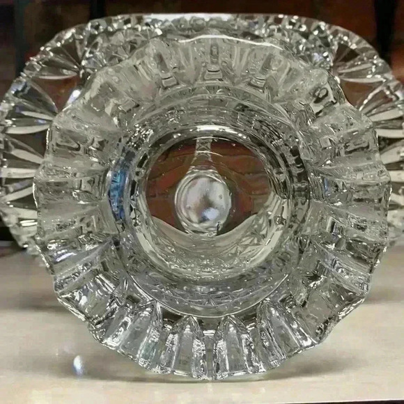 Hofbauer Byrds/Birds Crystal Basket Saw Toothed Edges 24% Lead - Picture 8 of 11